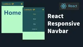 React Responsive Navbar + React Router Functionalities