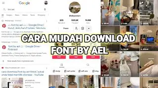 CARA MUDAH DOWNLOAD FONT BY AEL | Tukang Ngorong