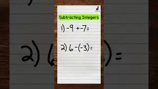 Subtracting Integers | How to Subtract Integers | Math with Mr. J #Shorts