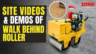 Site Videos & Demos of Walk Behind Roller - working | Soil Compactor