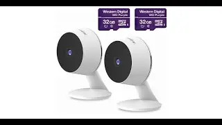 Laview Home Security Camera HD 1080P(2 Pack) AI Human Detection,Include 2 SD Cards,32GB
