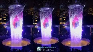 Jewel Changi Airport | Preview | Triple Rain Vortex | Singapore | Light Show 1