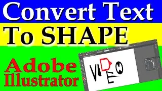 Easy And Simple Way To Convert Text To Shape in Adobe Illustrator