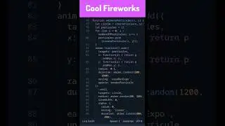 HTML5 Canvas Javascript Cool Fireworks 