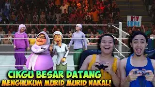 CIKGU BESAR DAN CIKGU JASMIN VS MURID NAKAL - WWE 2K19 INDONESIA