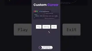 CSS Custom Cursor 💥⚡️ 