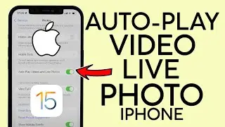 How to Autoplay Videos and Live Photo on Iphone 2022 iOS 15