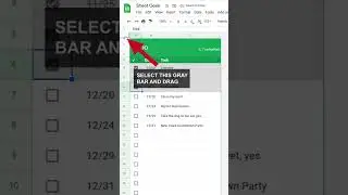 How to freeze rows in google sheets!