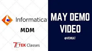 Informatica MDM Latest Demo Video 12 May.