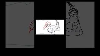 Slash animation with timing chart #animation #2danimation #tutorial