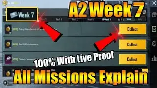 PUBG/BGMI A2 Week 7 Missions Explain | Royale Pass Sunshine Delight Week 7 All Mission Explain