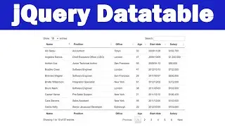 How to use jQuery Datatable with and without Database(PHP MySQL)