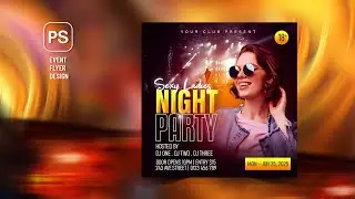 Event Flyer Design | Photoshop Tutorial _ Time-lapse