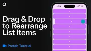 Drag and Drop to Rearrange List Items with a Play Prefab