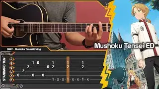 Mushoku Tensei ED - Only オンリー Acoustic (Fingerstyle Guitar Cover) TAB Tutorial