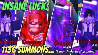 *GOT ALOT OF ASTRALS* OPENING 1136 COSMIC SUMMONS ANIME CHAMPIONS SIMULATOR