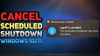 How to Cancel Scheduled Shutdown (Windows 10/11 Tutorial)