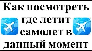 Как посмотреть где летит самолет в данный момент онлайн