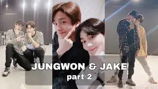 Jungwon and Jake moments part 2 (ft. vampire Jake, ramen, Busan's wind) 