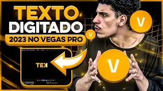 SECRETO! TEXTO DIGITADO SONY VEGAS PRO com BRILHO e SEM PLUGINS | TUTORIAL VEGAS PRO