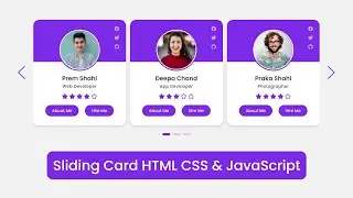 How to make Card Slider in HTML CSS & JavaScript