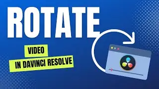 How To ROTATE and AUTO SCALE a video clip in DaVinci Resolve