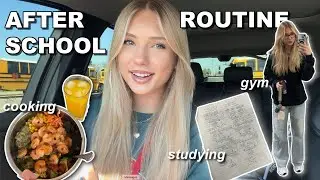my AFTER-SCHOOL routine // studying, gym, cooking, etc.