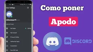 Cómo poner un apodo en la discord | Discord como cambiar nombre de cuenta y de apodo en un servidor