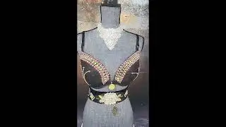 Sexy Rave Bra and Glamourous Rhinestone Belt