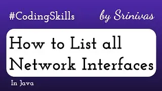 How to List all Network Interfaces in Java | Coding Skills