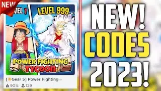 FUTURE CODES!! | *NEW* ROBLOX POWER FIGHTING TYCOON CODES 2023! (GEAR 5)
