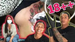Tukang Tatto Menang Banyak || Bisa Peluk Pcr Orang || Tatto bunga di pinggang cewek