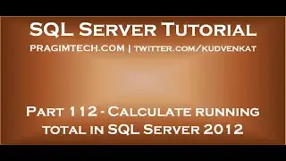 Calculate running total in SQL Server 2012