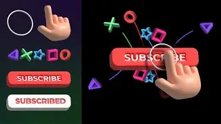 Trendy 3D Animated YouTube Subscribe Button in After Effects