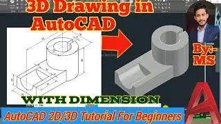 AutoCAD 3d drawing||Isometric drawing||autocad 3d drawing for beginners#autocad3d #a #technologynaaz