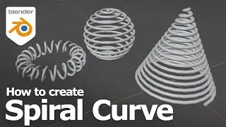 How to make a spiral curve in Blender using free addon