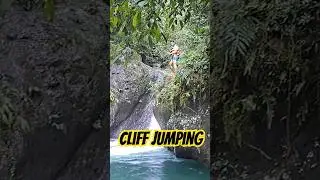 Cliff jumping in Tanawan falls Dingalan, Aurora.