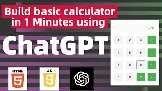 Build basic Calculator using ChatGPT in 1 Minutes | ChatGPT Tutorials 