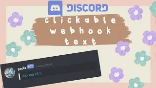 how to do clickable webhook text 🐻 | Discord Tutorial