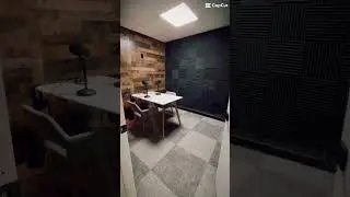 The build out for my new, rentable podcast studio is complete! 