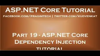 ASP NET Core dependency injection tutorial