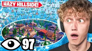 100 Players Land At HAZY HILLSIDE In Chapter 5 Fortnite (Stacked)
