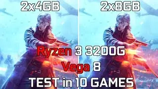 Ryzen 3 3200G Vega 8 - 2x4GB vs 2x8GB RAM