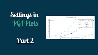 Settings in PGFPlots - PGFPlots Tutorial 2