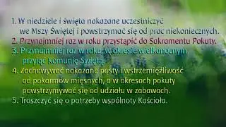 Przykazania kościelne (powtarzane 1h)