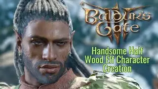 Baldur's Gate 3 | Handsome Male Half-Elf Character Creation Tutorial | PS5