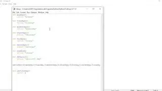 Python switch case implementation by using Dictionary