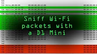 Inconspicuously Sniff Wi-Fi Data Packets Using an ESP8266 D1 Mini [Tutorial]