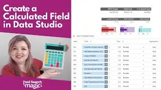 How to Create a Calculated Field in Data Studio (Pacing Example)