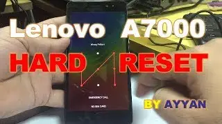 Lenovo A7000a Hard Reset with Pattern Unlock/100%Done